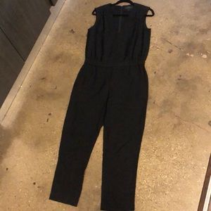 J Crew Cropped Leg Black Jumpsuit
